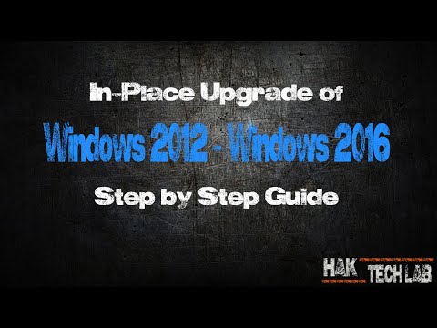 Windows 2012 Server to Windows 2016 Server in-place Upgrade