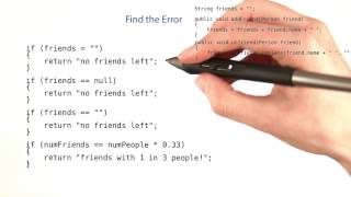 Find the Error - Intro to Java Programming