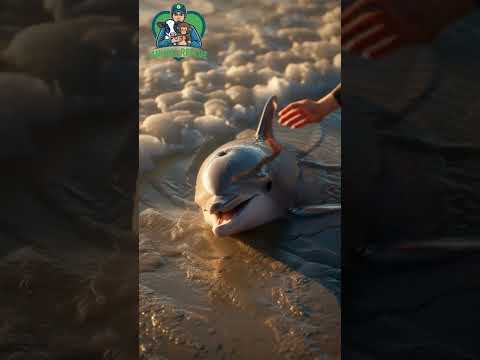 Rescuing a stranded Dolphin in an Australian Beach #dolphin #ocean #dolphin #animalrescue