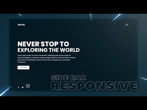 Responsive Landing Page Using HTML CSS And JavaScript | Responsive Web Design | Zia Codes