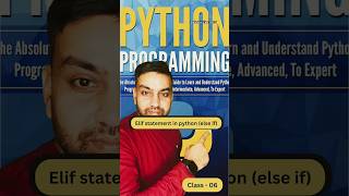 🔴 Class 5 - Elseif statement in python #learnpythoninhindi #learnpython #latenightstudy