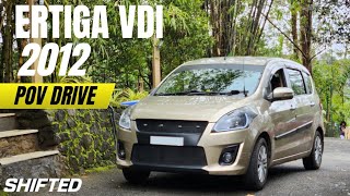 Maruti suzuki Ertiga 2012 | VDI | POV DRIVE #2 |#diesel Vagamon | SHIFTED |MALAYALAM|#ertiga #asmr 
