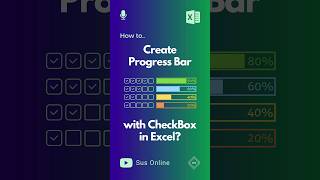 How to make Progress Bar with Checkbox in Excel? #excel #learnexcel