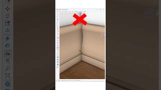 How to cut baseboards perfectly in corners using Solid Tools in SketchUp!A simple but powerful trick