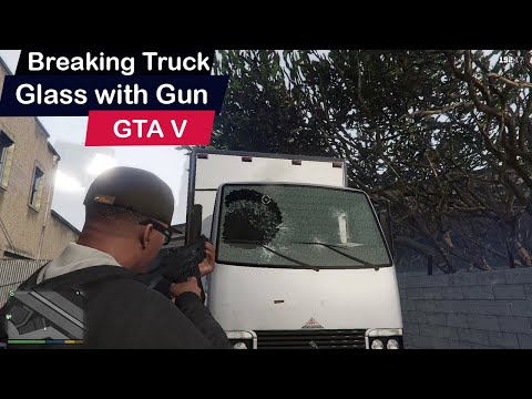 Breaking Truck Glass In GTA 5  #shorts
