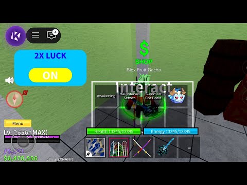 Newest 2x Luck Script In Blox Fruits