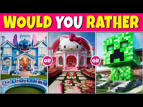 Would You Rather...? Build Your Fantasy House! 🤑🎠🌈 | Quiz Knight