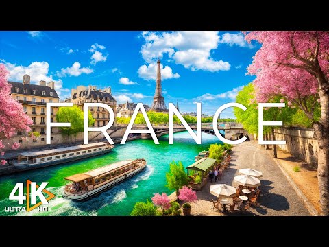 FRANCE 4K UHD - Scenic Relaxation Film with Calm Music - 4K Video Ultra HD
