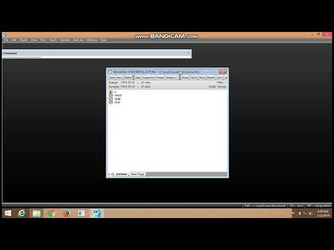 Interpolating missing data in Eviews