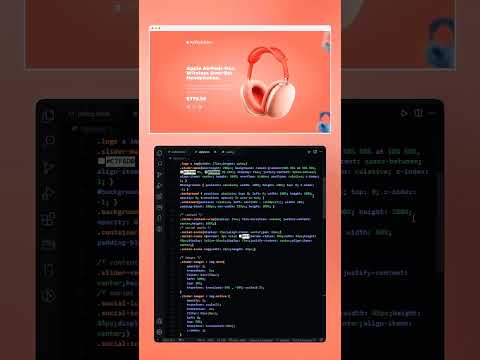 Amazing Headphone Slider | How To Design Headphone Slider Using HTML, CSS and JavaScript #short