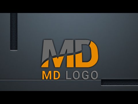 M D Professional Logo Design || How To Make Logo Design In Pixellab #logodesign #professionallogo