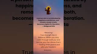 Stay Steady in Joy and Sorrow | Bhagavad Gita Wisdom #dailydrive #gitawisdom