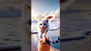 Cute baby was attacked by millions of bees and saved by cat😭 #ai #baby #catMay 29, 2025