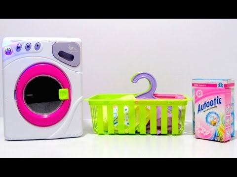 Toy Washing Machine Little Master Laundry Playset Unboxing and Review