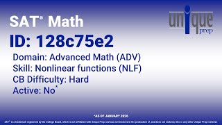 SAT Math Question Bank ID: 128c75e2