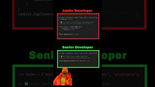 Junior Developer vs Senior Developer – JavaScript Basics #javascript #code #tutorial #js #html #css