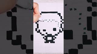 Hand Drawn Pixel Art - Drawing ZORO! #pixelart #zoro #onepiece #draw #art #shorts