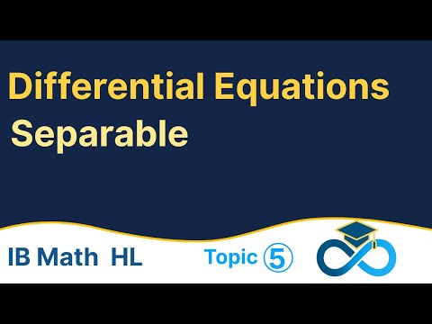Differential Equations  | IB Math AA HL
