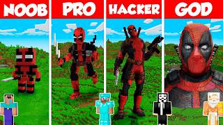 Deadpool Build Battle Challenge - Noob vs Pro vs Hacker vs God - Minecraft Animation