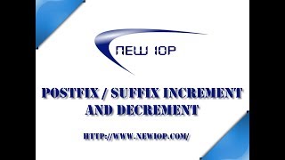 010 Postfix Increment and Decrement in C/C++ By: NEWIOP