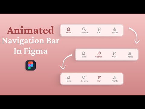 How to Create Animated Navbar in Figma | Figma Animation for Beginners