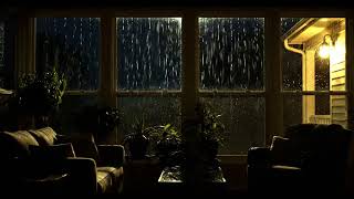 Cozy Rain Thunder Jazz Piano ｜ Gentle Nighttime Study Background 🎹⚡🌧️☕✨