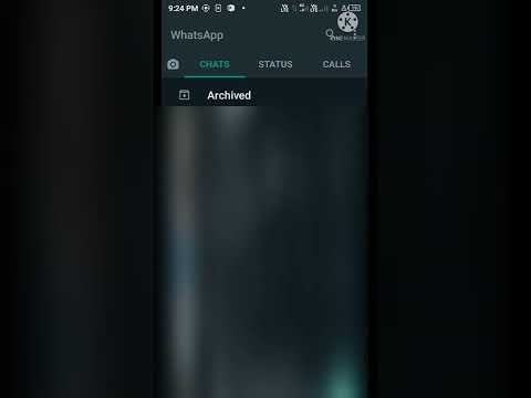 How to archive WhatsApp chat | WhatsApp chat ko kaise archive Kare #shorts
