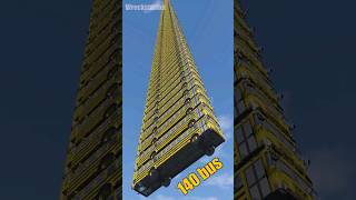 Bus Tower Fall 🤯 #shorts