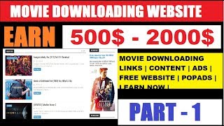 Create Movie Downloading Website And Earn Money | Part - 1