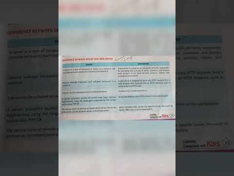 difference between server and web server