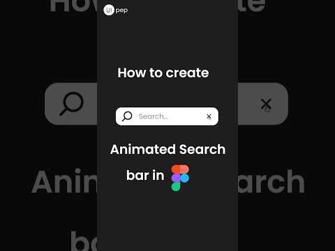 Quick & Easy #figma Search Bar Animation Tutorial | UI #design #shorts