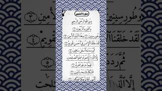 let's learn #surahteen #such a #beautifulquranrecitation #mustlisten #quran #shortsfeed