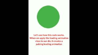 Code for Beginner in 60 Seconds  Day 2 | Creating a simple loading animation using HTMl, CSS #coding