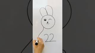 Drawing Rabbit | Drawing Made Easy #easydrawing #drawingvideo #learningwithfun