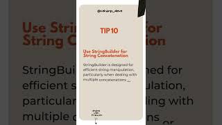 Quick Tip: Maximize Efficiency with StringBuilder in .NET #tips #coding