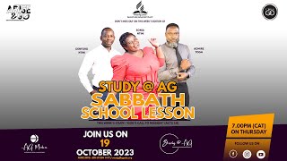 Welcome to the Sabbath Lesson Study with Study@AG. Lesson 3