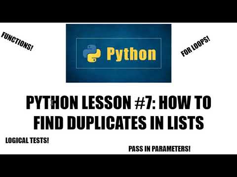 How to Find Duplicates in Python Lists