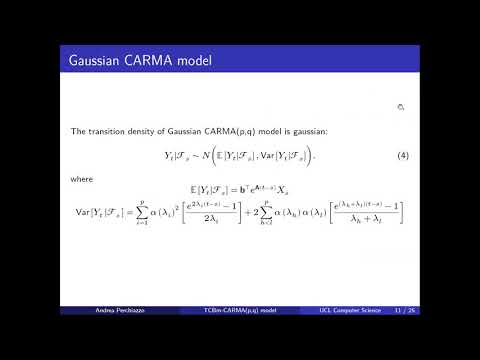 Andrea Perchiazzo - Pricing futures with a CARMA(p,q) model driven by a Time Changed Brownian Motion