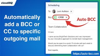 How to set auto BCC in Gmail