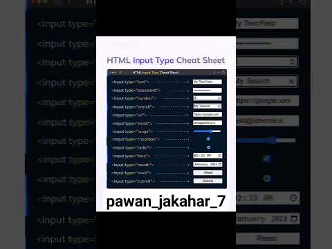 Form input in HTML @NextGen97 #html #htmlcss #htmltutorial #htmlfoam