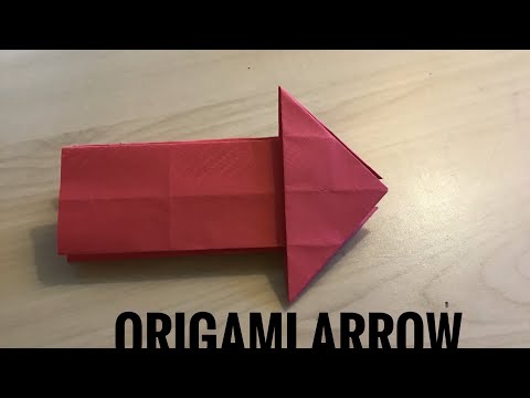 How To Fold An Easy Origami Arrow ➡️