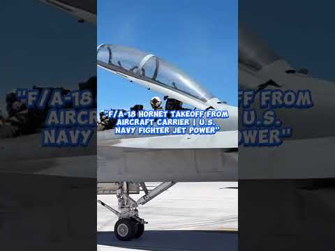 "F/A-18 Hornet Takeoff from Aircraft Carrier | U.S. Navy Fighter Jet Power"#automobile #military
