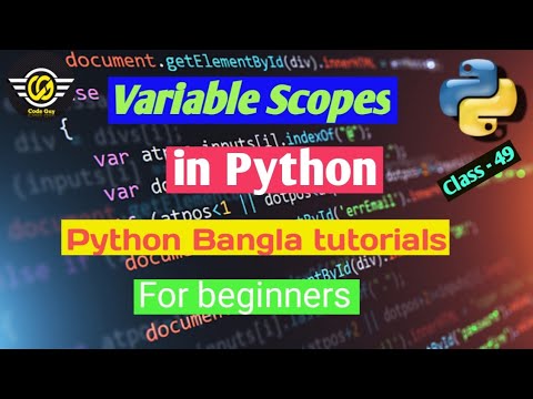 49.Python Bangla Tutorial - Variable Scope in Python.