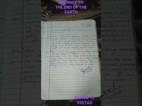 JOURNEY TO THE END OF THE EARTH || CLASS-12 ||VISTAS ||LEARN FROM QUESTIONS