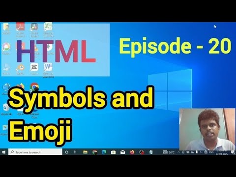 HTML Symbols and Emoji | Episode - 20 | HTML Course | Symbol | Emoji | Learn with JP