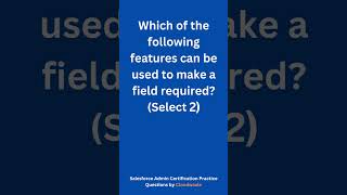 Salesforce Admin 1 Certification Exam Practice Questions by Cloudwaale Q-13  #salesforce