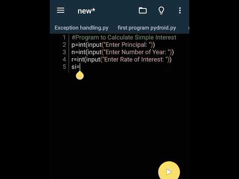 Python Program to Calculate Simple Interest