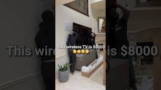 This TV is $8000 😳😳 #lg #oled #explore #fyp #work #shorts #luxury #tvmounting #install #howto #fun
