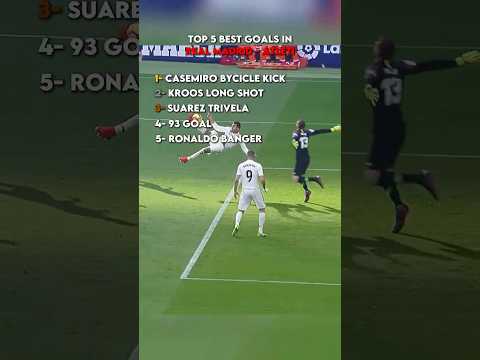 Ranking Best Goals In Real Madrid - Atletico De Madrid | #shorts