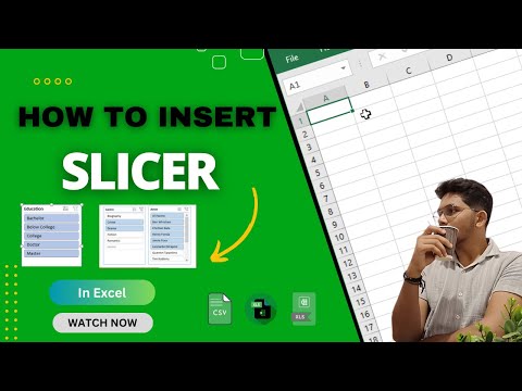 How to insert slicer in Excel tips and tricks  #exceltips #tutorial #exceltricks